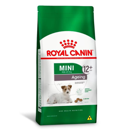 Ração Royal Canin Mini Ageing 12+ para Cães Idosos Raças Pequenas Acima de 12 Anos de Idade