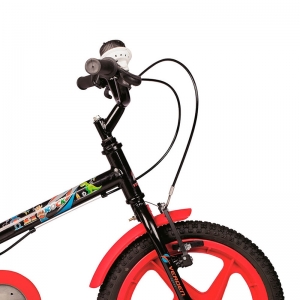 Bicicleta Aro 16 Rock Preto com Vermelho - 10362 - Verden
