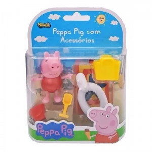 Boneca Peppa Pig na Praia com Acessórios Vermelha - 2317 - Sunny