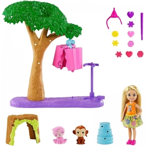 Cenário com Boneca Barbie Chelsea Festa na Selva - GTM84 - Mattel
