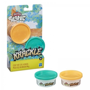 Play-Doh Slime Krackle Laranja e Verde - E8788 E8811 - Hasbro