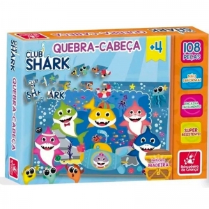 Quebra-Cabeça Club Shark 108 pçs - 2529 - Brincadeira de Criança