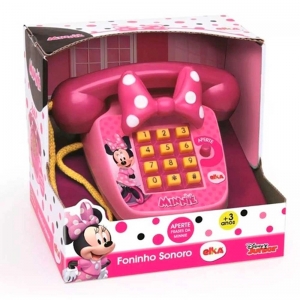 Telefone Minnie Mouse Foninho Sonoro - 1061 - Elka