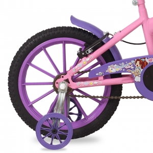 Bicicleta Infantil Mormaii Aro 16 PP Sweet Girl C23 C/ Cesta - Rosa