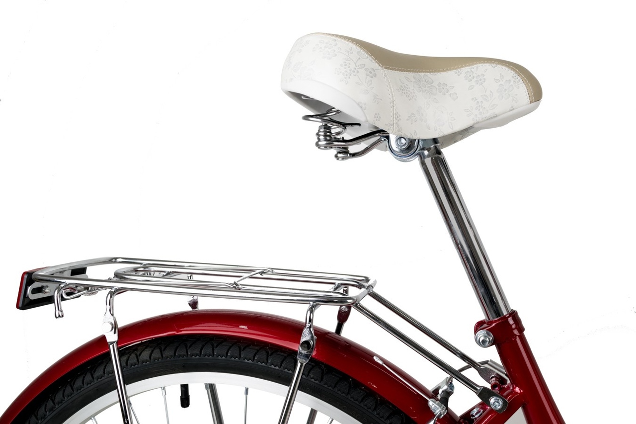 Bicicleta Mobele Mimi Ferro Vermelha e Branca Aro 26