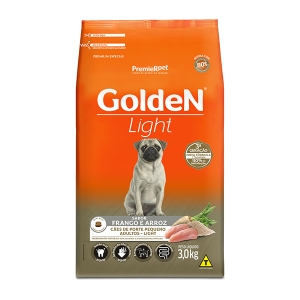 Ração Golden Fórmula Mini Bits Light para Cães Adultos 3kg