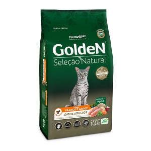 Ração Golden Seleção Natural Gatos Adultos 10,1kg