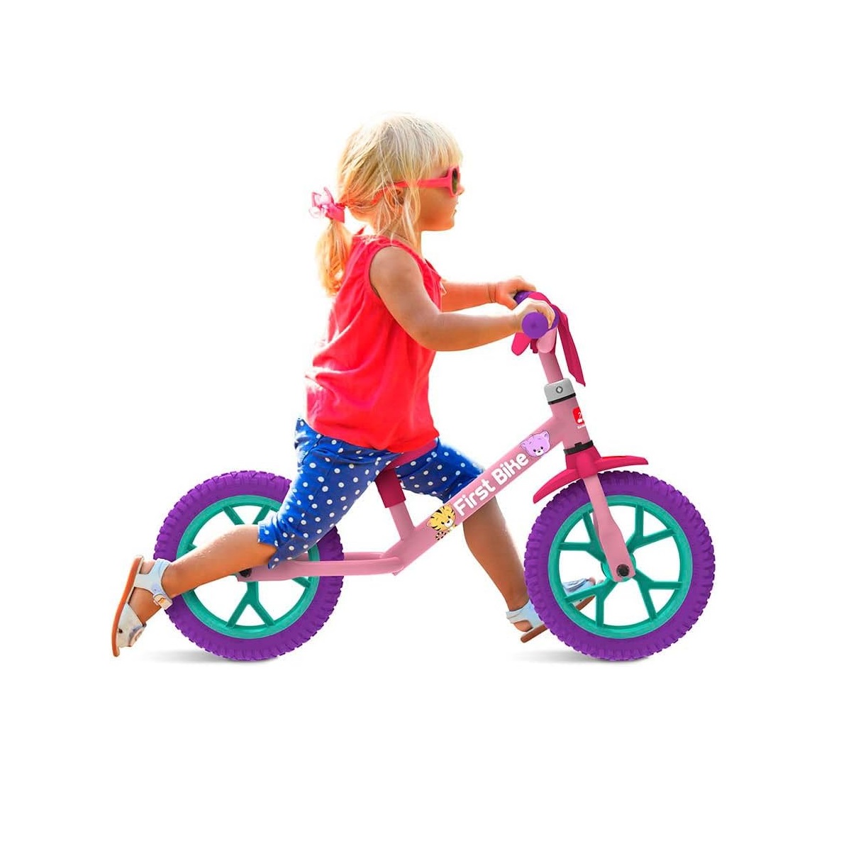 Bicicleta de Equilíbrio Balance Bike Rosa | Bandeirantes