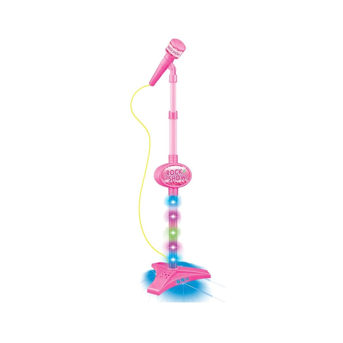 Microfone Pedestal Rock Show Rosa | Dm Toys