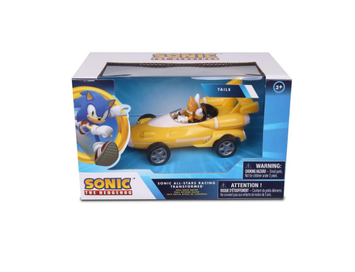 Sonic Carro Tails Pull Back | Fun Toys