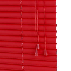Persiana Horizontal PVC 25mm Color 160larg x 140alt Vermelha
