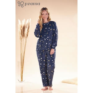 Pijama Manga Longa com Calça em Fleece