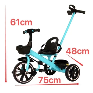 Triciclo De Passeio Infantil Com Empurrador e Pedal