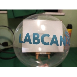 Balões bubble personalizados impressos em um lado e uma cor de impressão