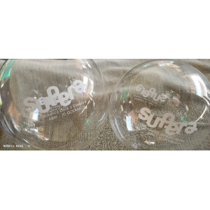 Balões bubble personalizados impressos em um lado e uma cor de impressão
