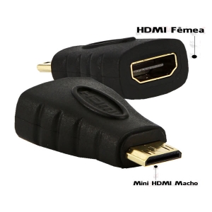 Adaptador de Video HDMI Femea X Mini HDMI Macho