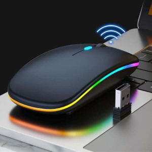 Mouse Sem Fio Recarregável Bluetooth Luminoso LEY-181 LEHMOX