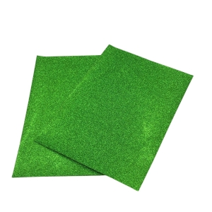 Papel Glitter Verde A4 5 Folhas 180gr Off Paper