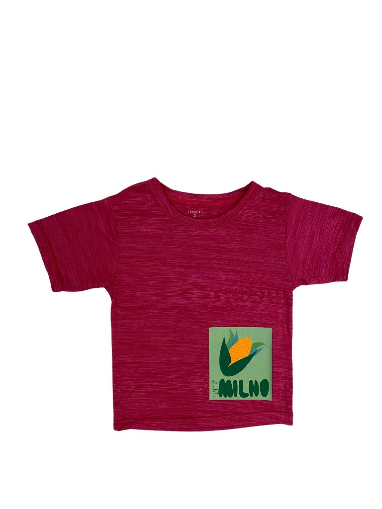 Camiseta T-Shirt Feito de Milho Vermelha