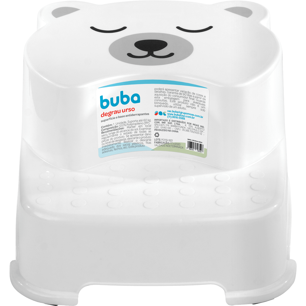 Banquinho para Higiene 2 Degraus Urso - Buba