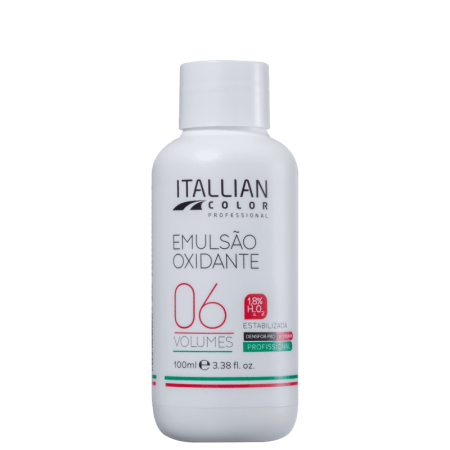 Itallian Hairtech Color Professional - Emulsão Oxidante Estabilizada 06 Volumes 100ml