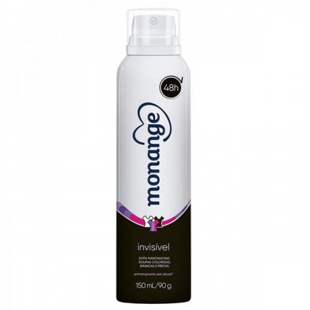 Monange Desodorante Aerossol Invisible 150ml/90g