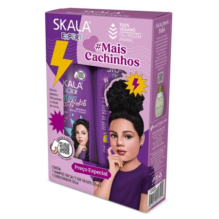 Skala Expert - Kit Shampoo + Condicionador #Mais Cachinhos Kids 2x325ml