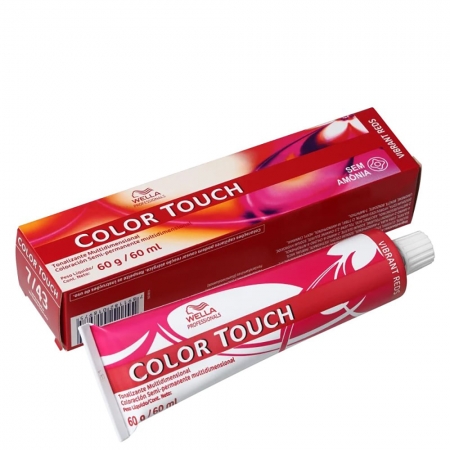 Wella Professionals Color Touch 7/43 Louro Médio Vermelho Dourado - Tonalizante 60g