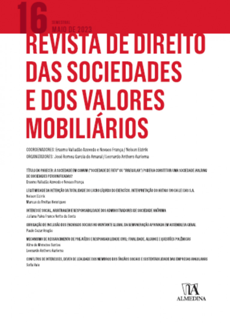 Revista de Direito das Sociedades e dos Valores Mobiliários - 16