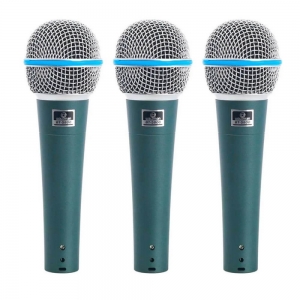Kit Microfone de Mão Waldman Broadcast BT-5800 Supercardióide