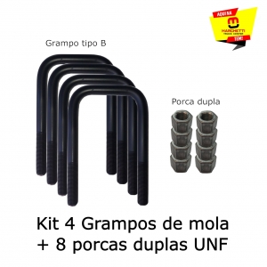 KIT GRAMPO DE MOLA 9/16x77x120B + PORCAS