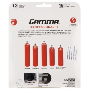 Set de Corda para Tênis Gamma Live Wire Professional 16