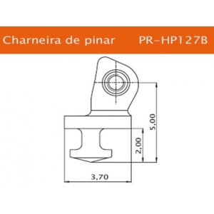 Charneira de Pinar - PR-HP127B /  1 Par.