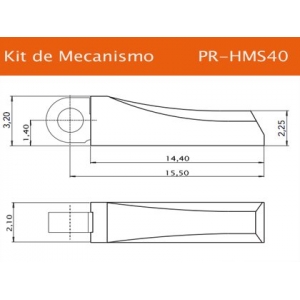 Mola c/ Caixa para Haste Óculos PR-S40 (Md202) - 10/20/50 Unidades