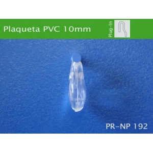 Plaqueta para Óculos Gota PVC 10mm Plug-in PR-NP192