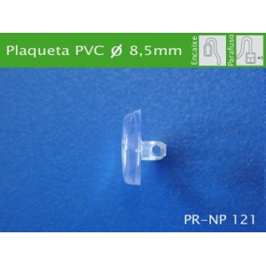 Plaqueta para Óculos Redonda PVC 8,5mm PR-NP121