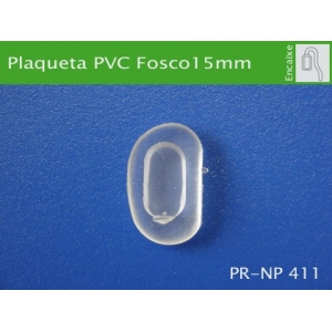 Plaqueta para Óculos Tipo D PVC 15mm Encaixe PR-NP411