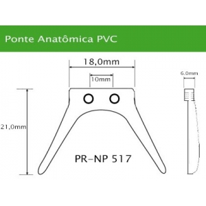 Ponte Anatômica Policarbonato PR-NP517