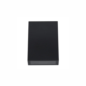 Arandela LED Cube Slim 4W Preto Facho Duplo 3000K Quente IP65 Gaya