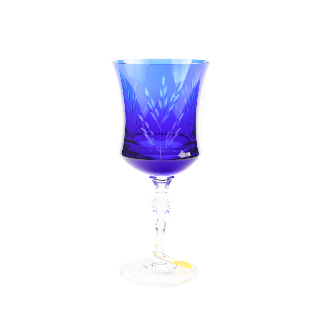 Taça de Cristal 400ml Garimpo Azul Strauss