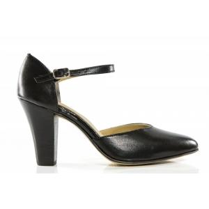 Sapato feminino em pelica preta - Cód 004 P