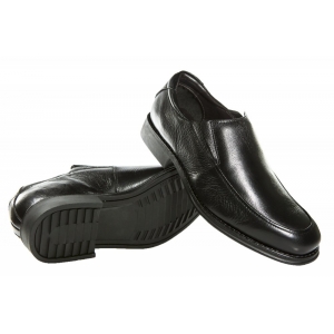 Sapato Masculino em Couro Floter Preto - Cód 3601