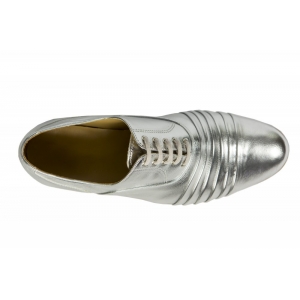 Sapato Masculino Metalizado Prata - Cód 050P P
