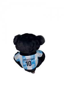 Ursinho de Pelúcia preto BR Machine coleção Copa - Argentina