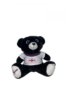 Ursinho de Pelúcia preto BR Machine coleção Copa - Inglaterra