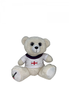 Ursinho de Pelúcia off white BR Machine coleção Copa - Inglaterra