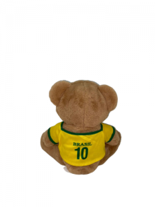 Ursinho de Pelúcia marrom BR Machine coleção Copa - Brasil