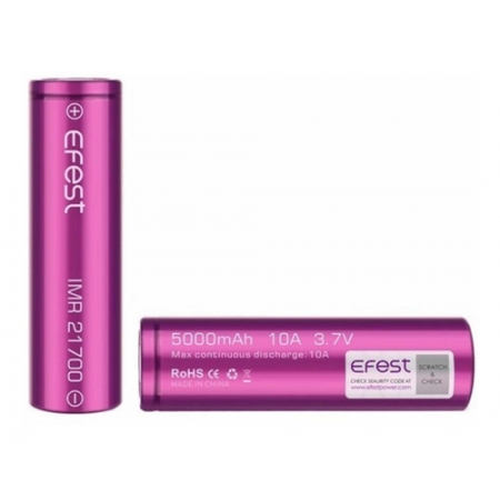 Bateria para Vaporizador - Efest 5000mAh - 21700 (10A)