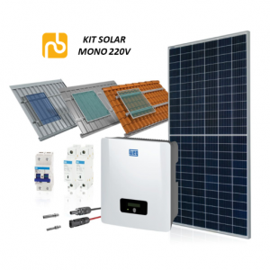 KIT Fotovoltaico WEG - 14,3kWp - 10,5kW Mono 220v - Fibro Metal ~1716kWh/ mês