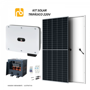 KIT Fotovoltaico WEG - 47,3kWp - 33kW Trifásico 220v com AutoTrafo - Fibro Madeira ~ 5676kWh/ mês